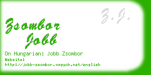 zsombor jobb business card